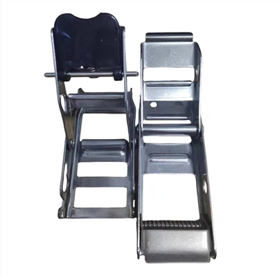 Charnière de porte polie en acier inoxydable, charnière de porte latérale de remorque de camion